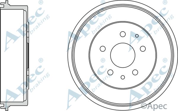 APEC BRAKING Тормозной барабан DRM9707